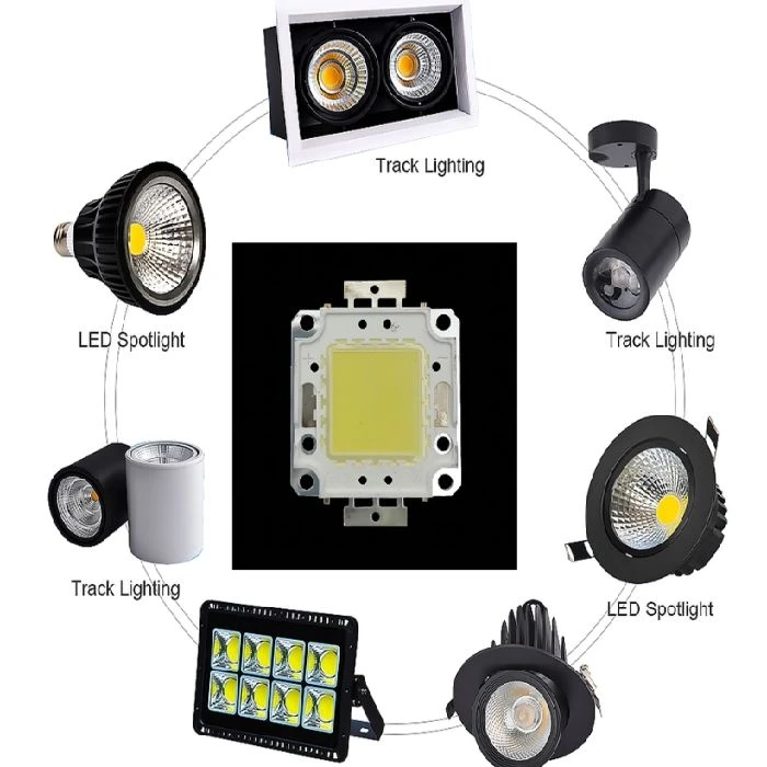 LED čip 50W cold white svetloba 30V-36V DC 5500lm